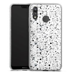 Silicone Glitter Case silver glitter