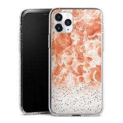 Silicone Glitter Case silver glitter