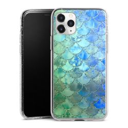 Silicone Glitter Case silver glitter