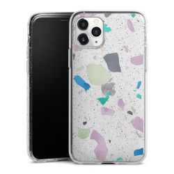 Silicone Glitter Case silver glitter