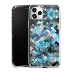 Silicone Glitter Case silver glitter