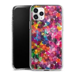 Silicone Glitter Case silver glitter