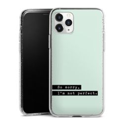 Silicone Glitter Case silver glitter