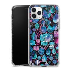 Silicone Glitter Case silver glitter