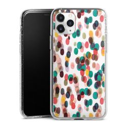 Silicone Glitter Case silver glitter