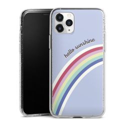 Silicone Glitter Case silver glitter