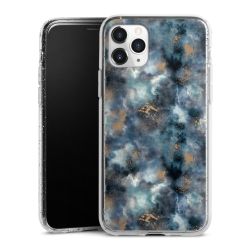 Silicone Glitter Case silver glitter