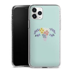 Silicone Glitter Case silver glitter