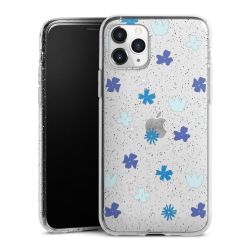 Silicone Glitter Case silver glitter