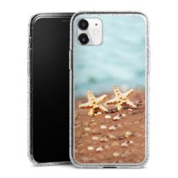 Silicone Glitter Case silver glitter