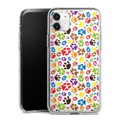 Silicone Glitter Case silver glitter