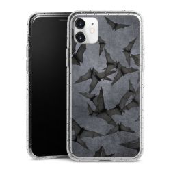 Silicone Glitter Case silver glitter