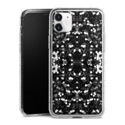 Silicone Glitter Case silver glitter