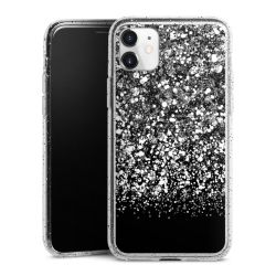 Silicone Glitter Case silver glitter