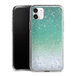 Silicone Glitter Case silver glitter