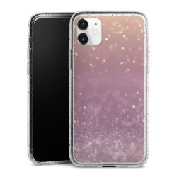 Silicone Glitter Case silver glitter