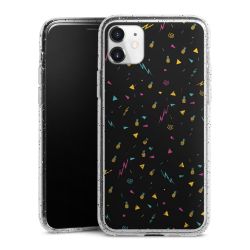 Silicone Glitter Case silver glitter