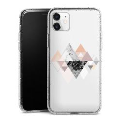 Silicone Glitter Case silver glitter