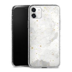 Silicone Glitter Case silver glitter