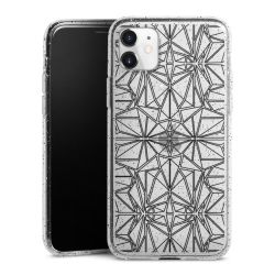 Silicone Glitter Case silver glitter