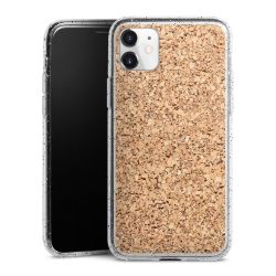 Silicone Glitter Case silver glitter