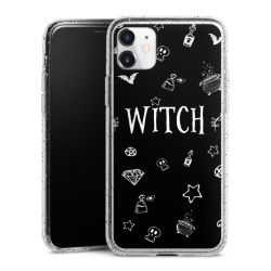 Silicone Glitter Case silver glitter