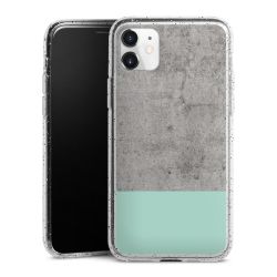 Silicone Glitter Case silver glitter