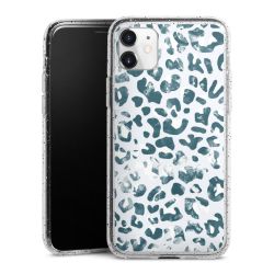 Silicone Glitter Case silver glitter