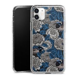 Silicone Glitter Case silver glitter