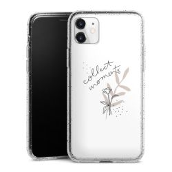 Silicone Glitter Case silver glitter