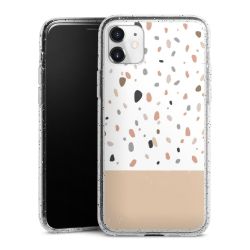 Silicone Glitter Case silver glitter