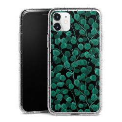 Silicone Glitter Case silver glitter