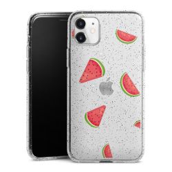 Silicone Glitter Case silver glitter