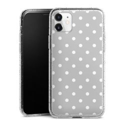 Silicone Glitter Case silver glitter