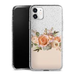 Silicone Glitter Case silver glitter