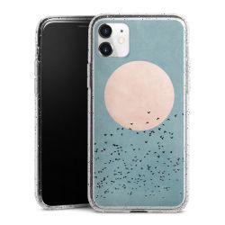 Silicone Glitter Case silver glitter