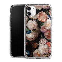 Silicone Glitter Case silver glitter