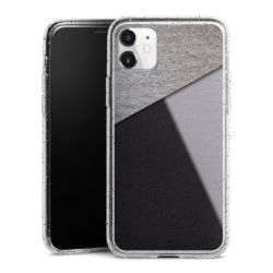 Silicone Glitter Case silver glitter