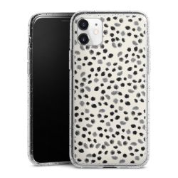 Silicone Glitter Case silver glitter