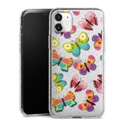 Silicone Glitter Case silver glitter