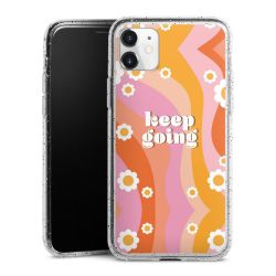 Silicone Glitter Case silver glitter