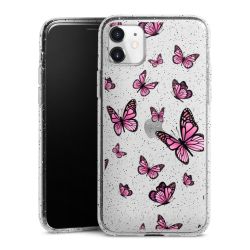 Silicone Glitter Case silver glitter