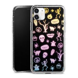 Silicone Glitter Case silver glitter