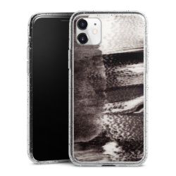 Silicone Glitter Case silver glitter