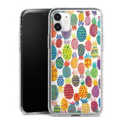 Silicone Glitter Case silver glitter