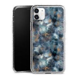 Silicone Glitter Case silver glitter