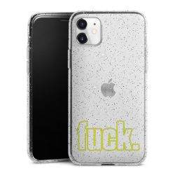 Silicone Glitter Case silver glitter