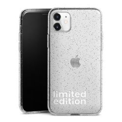 Silicone Glitter Case silver glitter