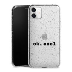 Silicone Glitter Case silver glitter