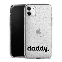 Silicone Glitter Case silver glitter